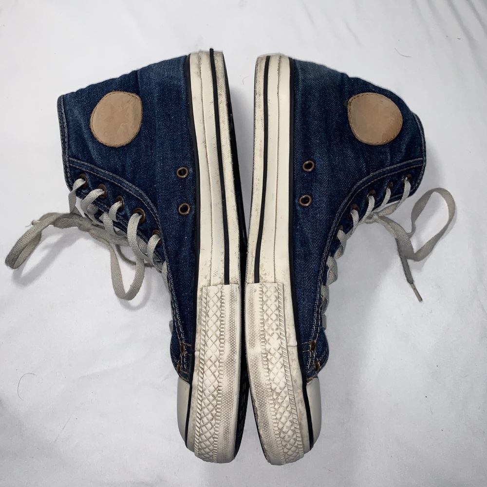 Converse all star high top denim shoes men’s 10 - Picture 7 of 8